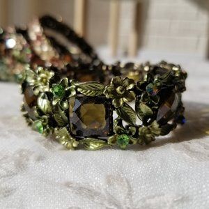 Green Metallic Bracelet, Adjustable